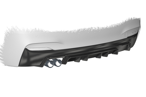 Diffuser passend voor BMW 2 Serie F22 / F23 M pakket