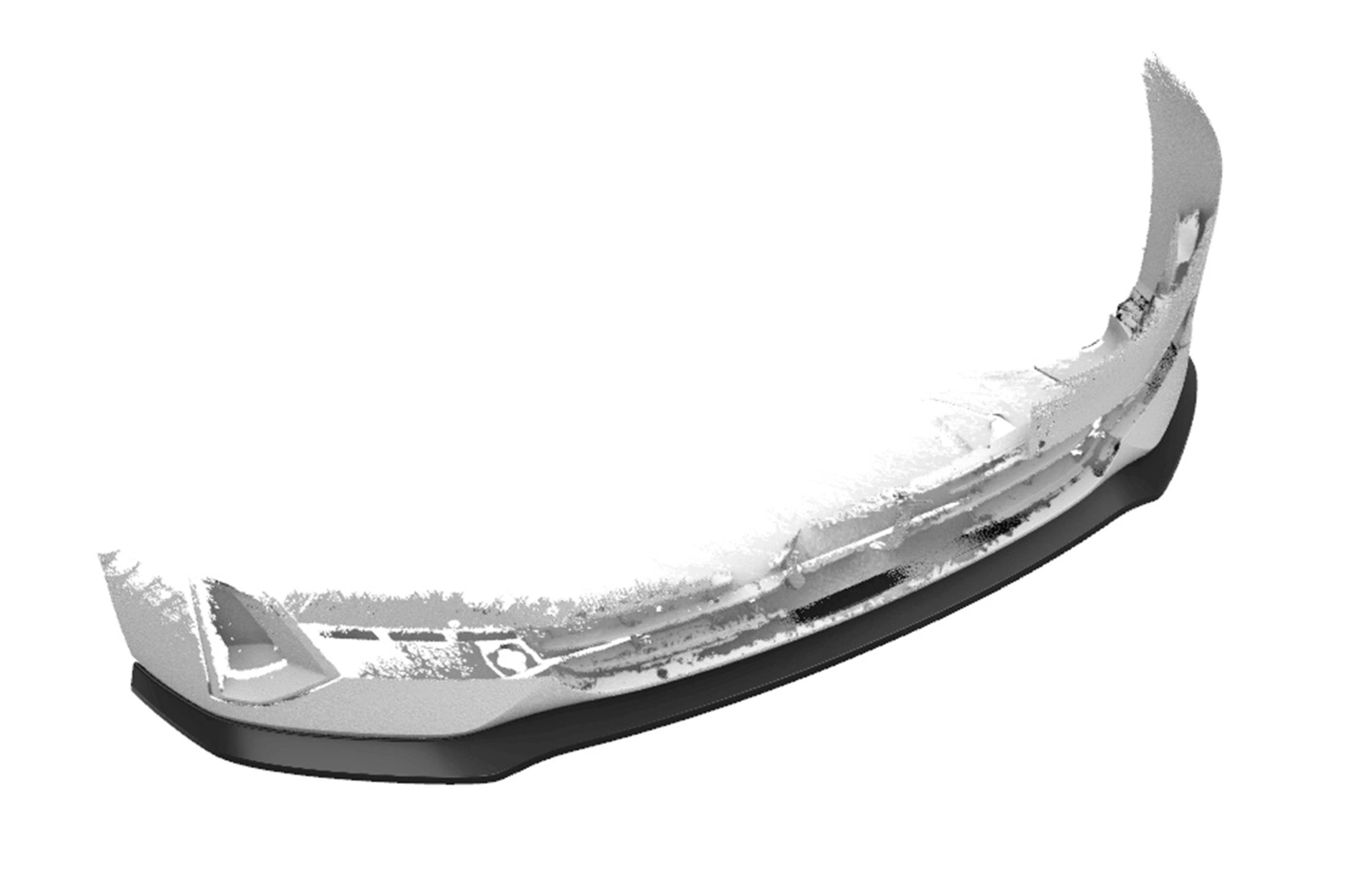 Voorspoiler passend voor BMW 5er (G30/G31) LCI Glans Zwart – CSR Automotive