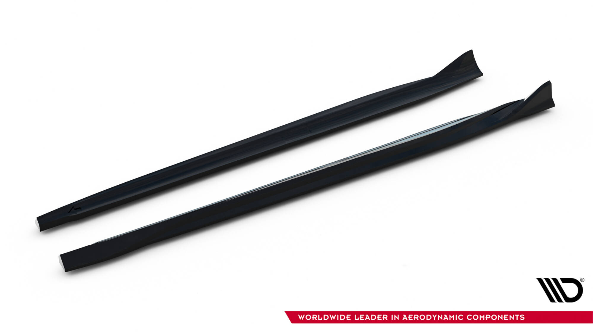 Zijskirts passend voor Mercedes-AMG GT C C190 Facelift Maxton Glanzend zwart