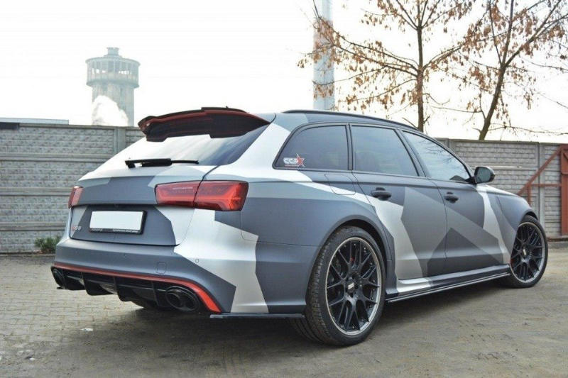 Spoiler V.1 Audi RS6 C7 Maxton Glans Zwart