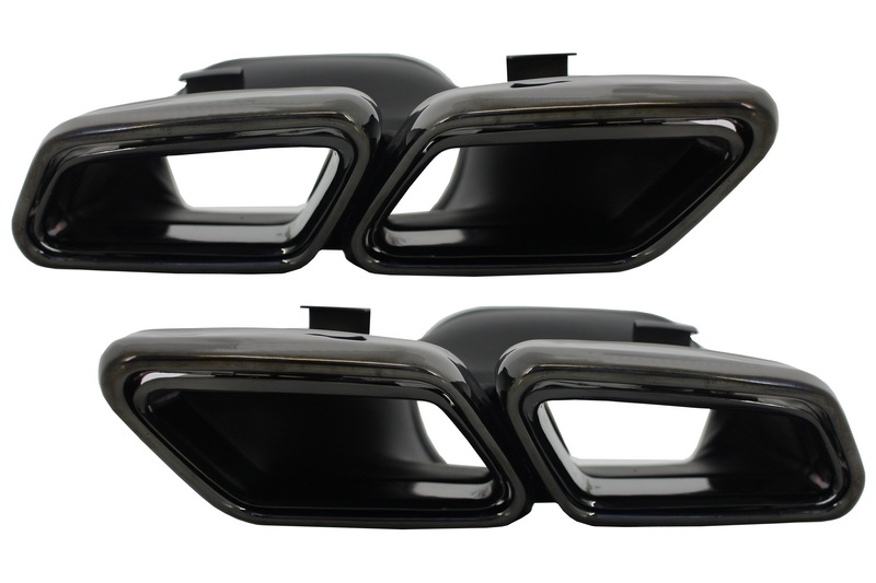 Diffuser passend voor Mercedes S-Klasse W222 AMG S63 Zwart