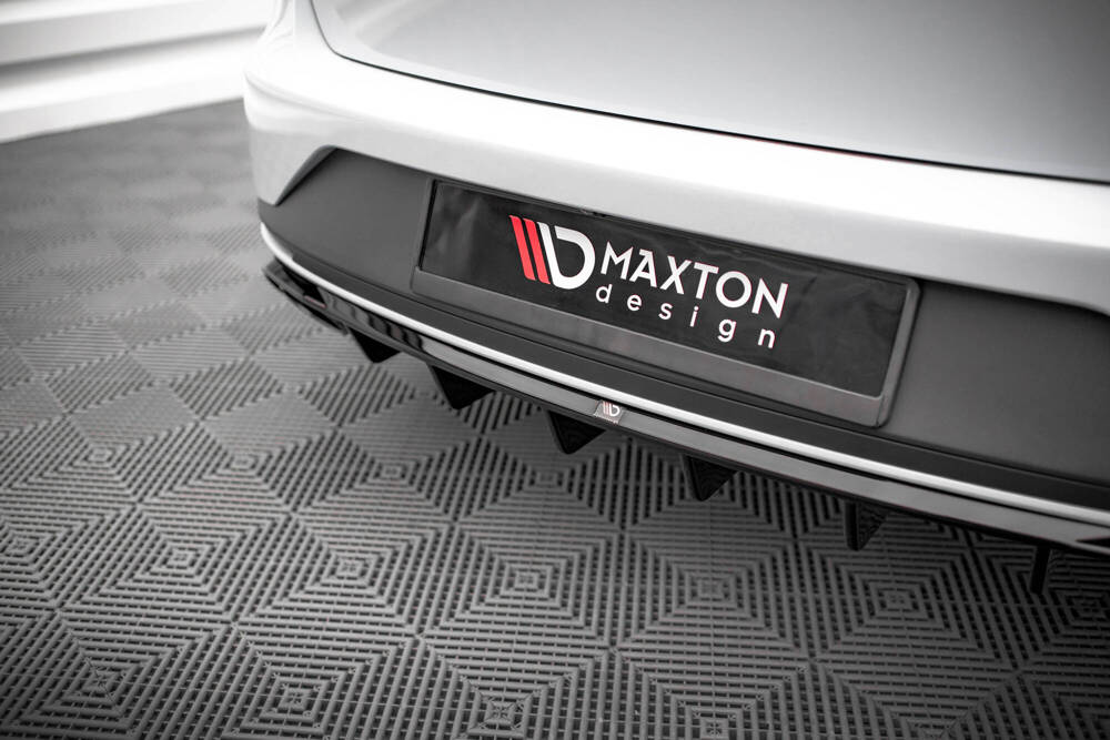 Diffuser passend voor Seat Leon Cupra ST 5F Maxton Glans Zwart