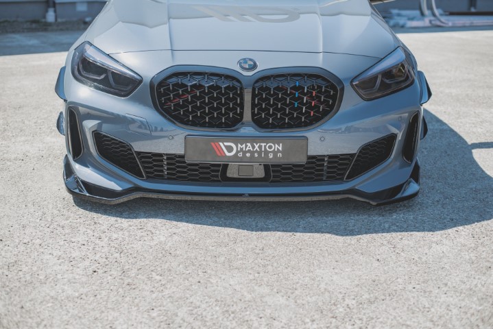 Voorspoiler passend voor BMW 1 Serie F40 M-Pack/ M135i Glans Zwart V5