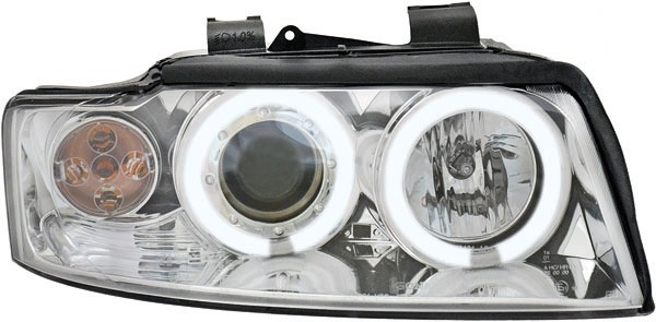Koplampen passend voor Audi A4 8E 01-04 CCFL Angel Eyes Chroom
