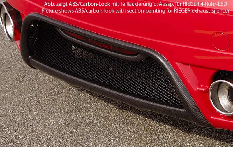 Achterbumper Diffuser Carbon-look Audi TT 09.06- Rieger