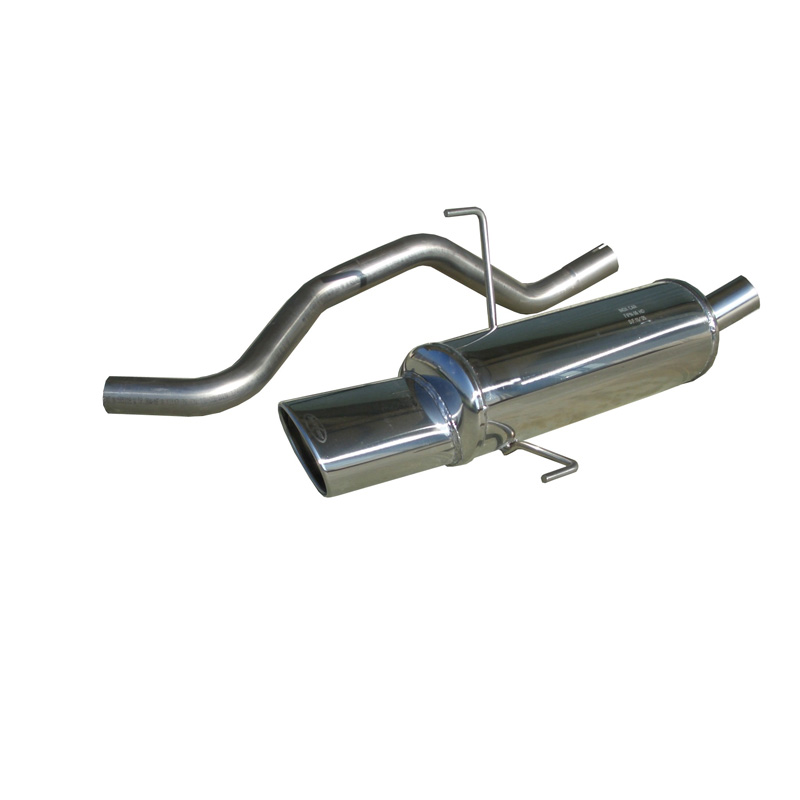 100% RVS Sportuitlaat  Fiat Punto 2B (188) 1.8 16v (130pk) 2003- 120x80mm