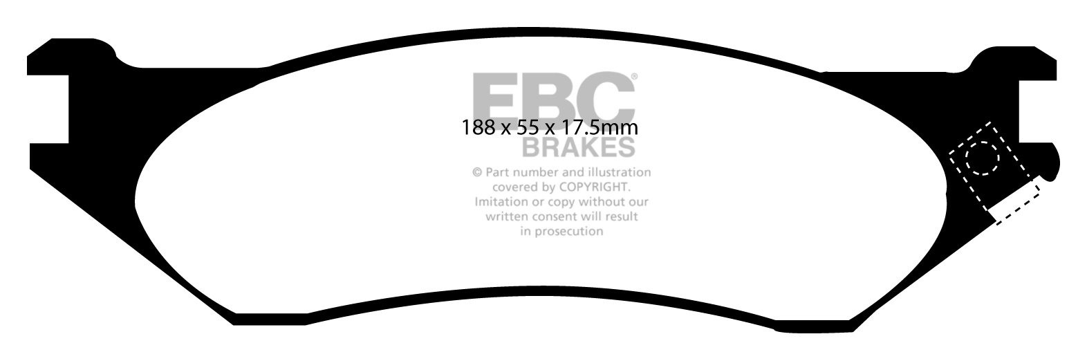 EBC Brakes LINCOLN Navigator 5.4 98-99 Remblokken voorzijde
