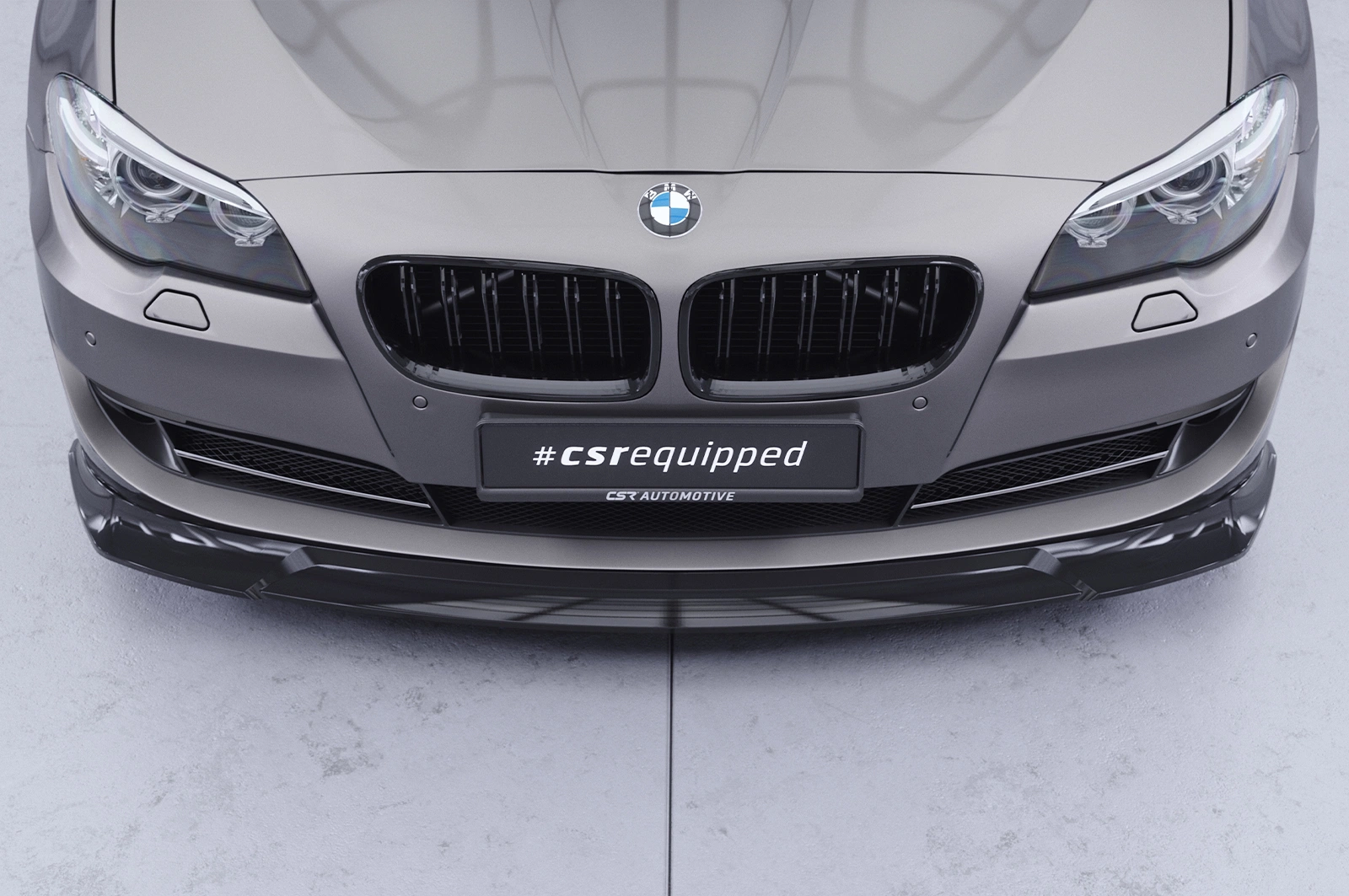 Voorspoiler passend voor BMW 5er F10 / F11 glans zwart   01/2010-07/2013