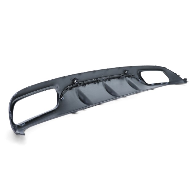 Diffuser passend voor Mercedes C205 A205 Coupe / Cabrio 15-19 C63 Design Zwart