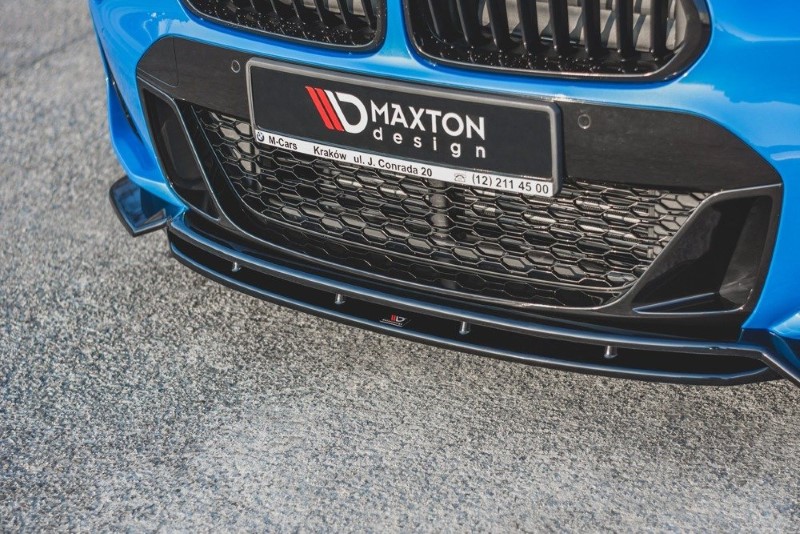 Voorspoiler passend voor BMW X2 F39 M-Pack Glanzend Zwart