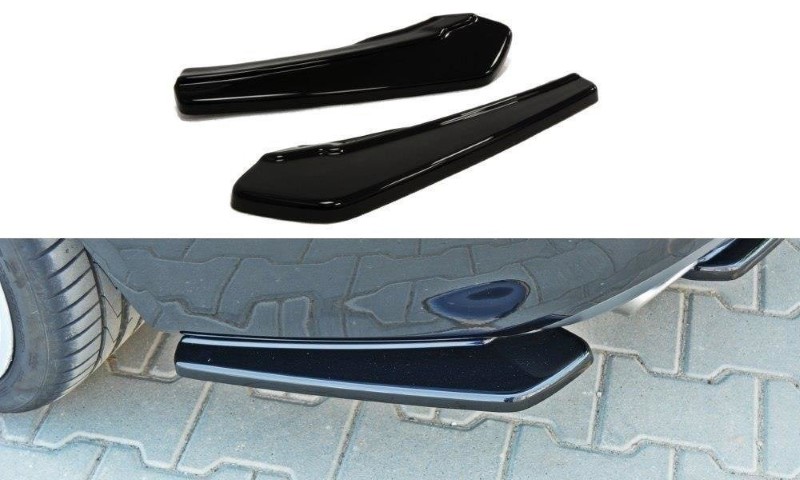 Achterzij Spoilers Audi A5 S-Line 8T Coupe Glanzend Zwart