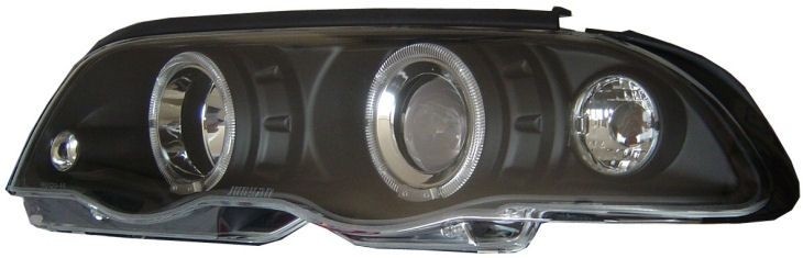 Koplampen passend voor BMW E46 98-01 Sedan/Touring Angel Eyes zwart