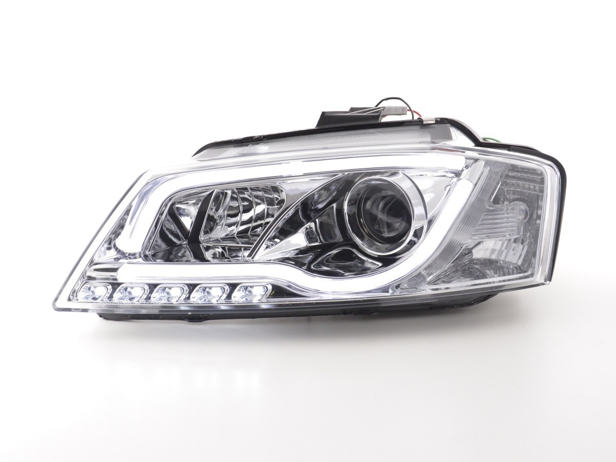 Koplampen passend voor Audi A3 8P 08-12 Tube Light LED Chroom