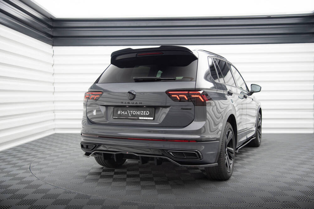 Diffuser passend voor Volkswagen Tiguan R-Line FL Maxton Glans Zwart