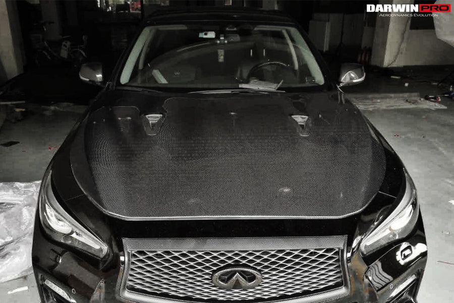 Infiniti Q50 Sedan EAU ROUGE Style Carbon Motorkap 2014-2017