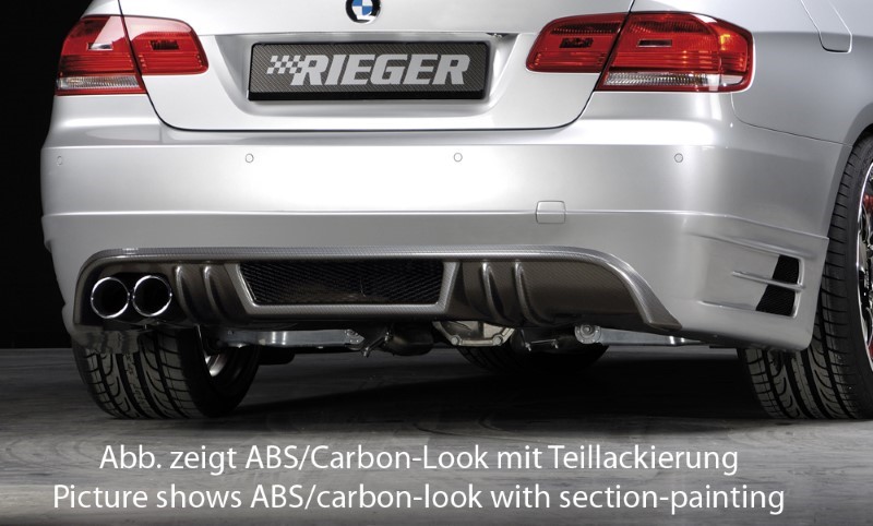 Achterbumper Diffuser passend voor BMW E92 alleen 335i niet duplex Coupe Rieger