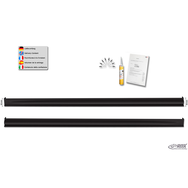 Sideskirts  Mazda 2 (DY) 2003-2007 'Edition' (ABS)
