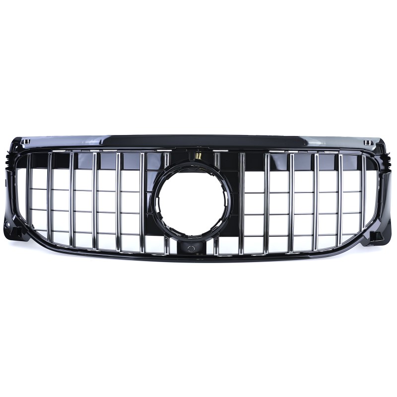 Grill passend voor Mercedes GLB X247 Zwart/Chroom GT Look