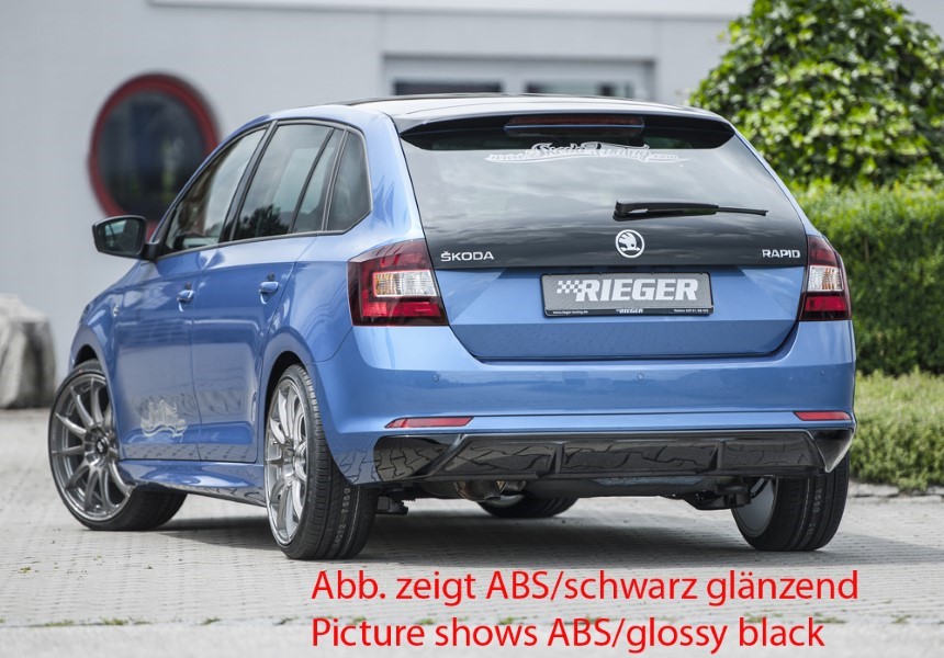 Diffuser passend voor Skoda Rapid (NH) trekhaak Rieger