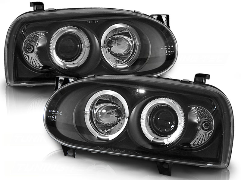 Koplampen passend voor VW Golf III 91-97 zwart