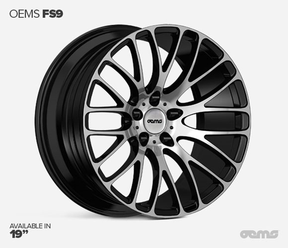OEMS FS9 20X10 5X120 ET38 BLACK-MACHINED-FACE Velgen