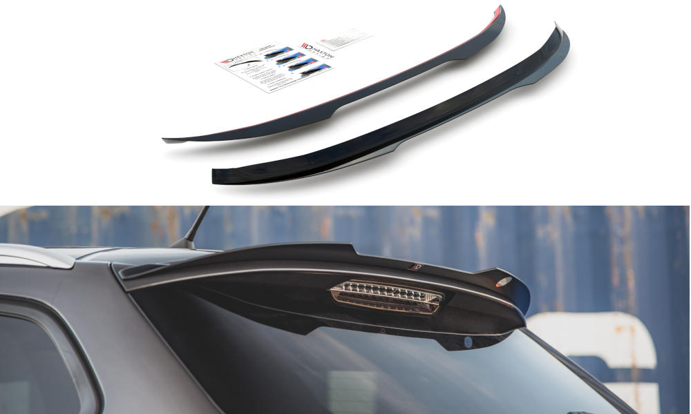 Spoiler Cap Peugeot 308 SW MK2 Facelift 17-.. Glans Zwart