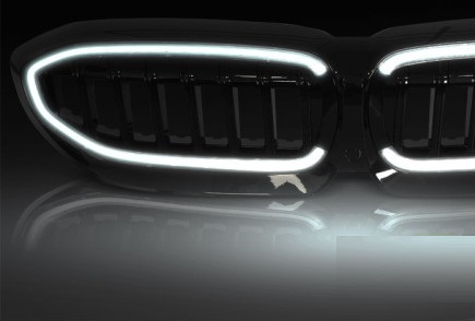 Grill Nieren passend voor BMW 3 Serie G20/G21 19-22 LED Glans Zwart