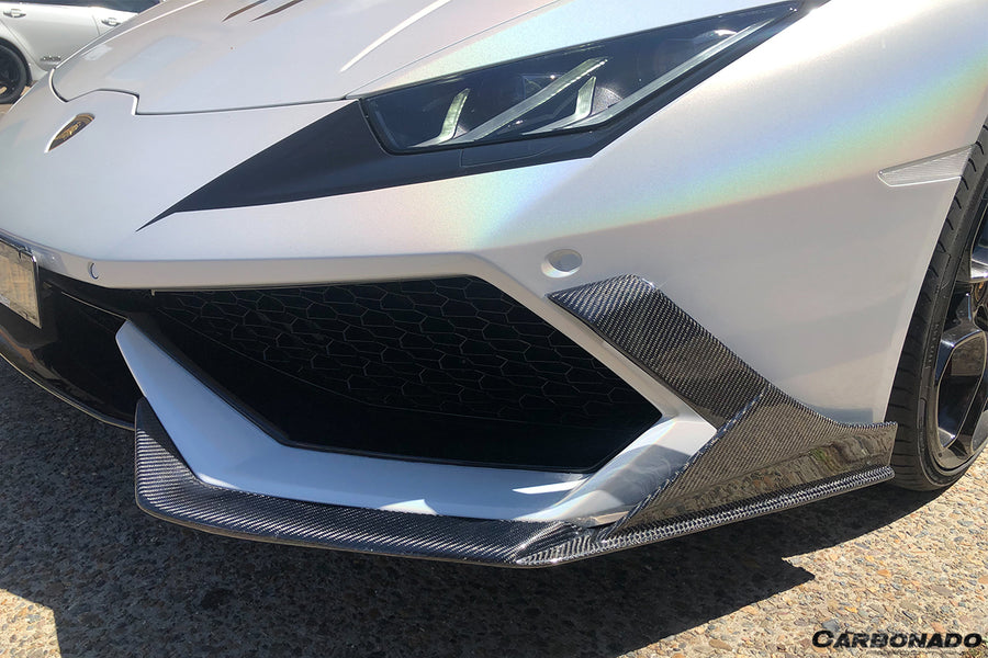 Lamborghini Huracan LP610 MD Style Carbon Fiber Voorspoilers 2015-2020