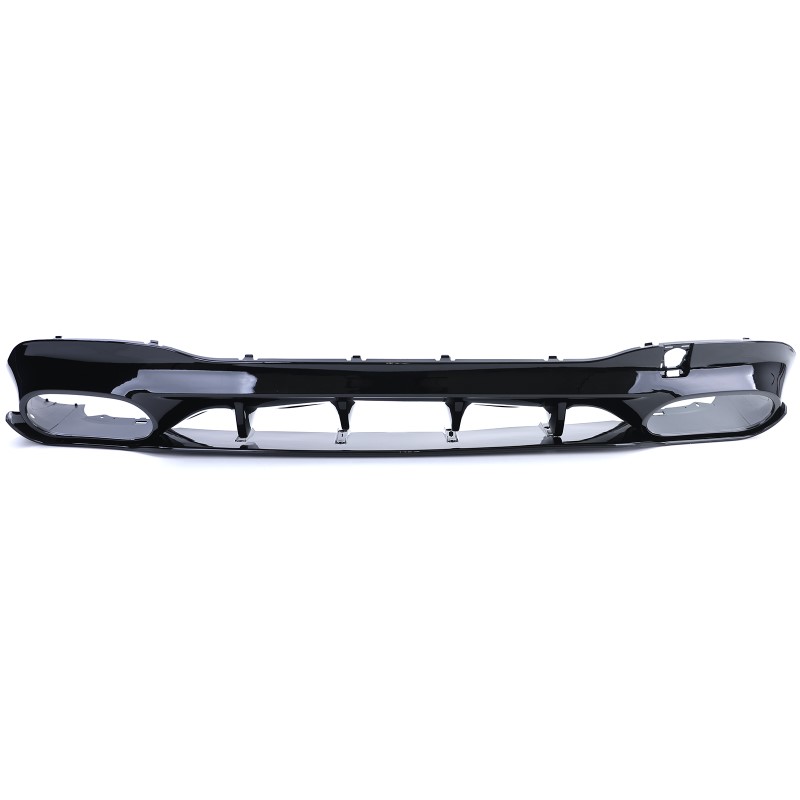 Diffuser passend voor Mercedes CLA C118 glans zwart met Sierstukken zwart