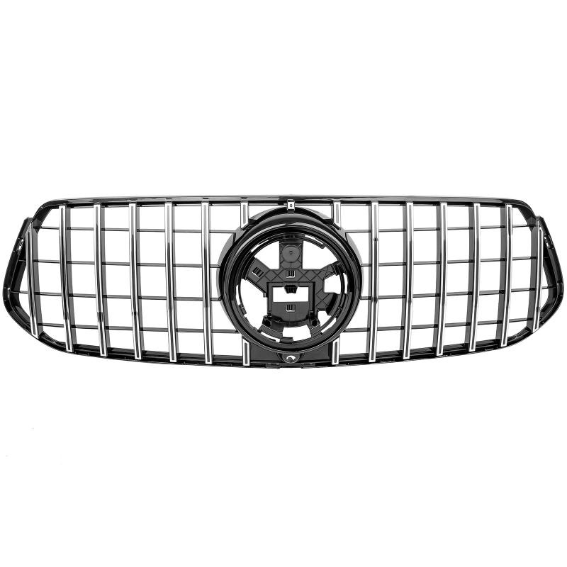Grill passend voor Mercedes GLE W167 AMG / C167 Coupe 19-23 GT Look Glans Zwart / Chroom