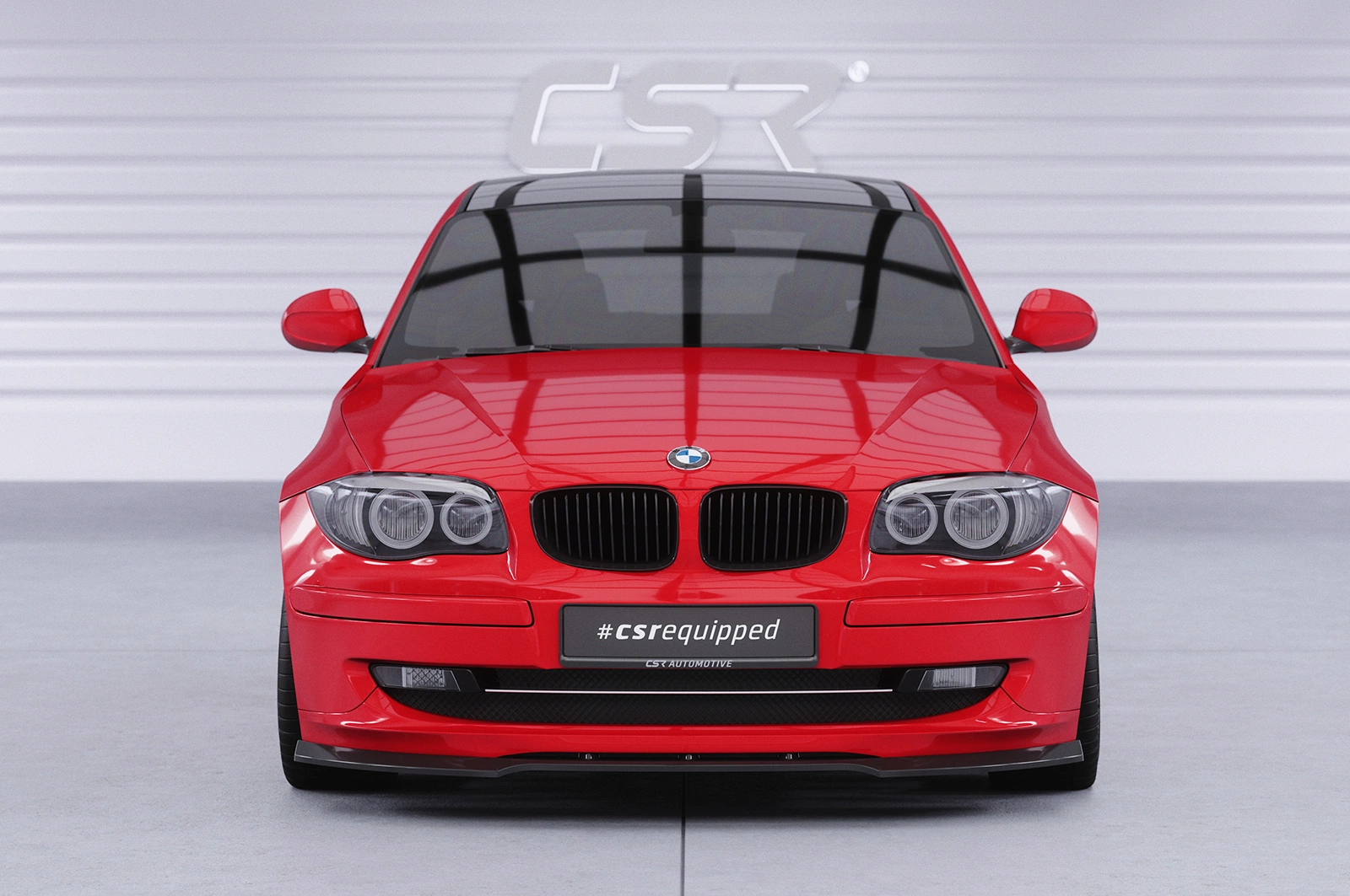 Voorspoiler BMW 1 Serie E81/E87 Glans Zwart – CSR