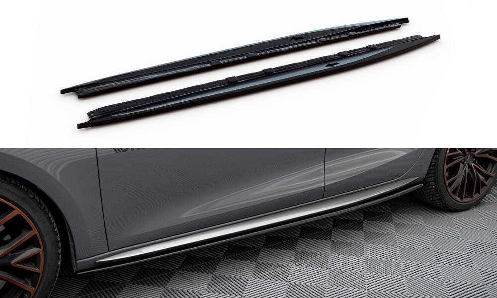Zijskirts passend voor Cupra Leon Aero Pack Maxton Glans Zwart