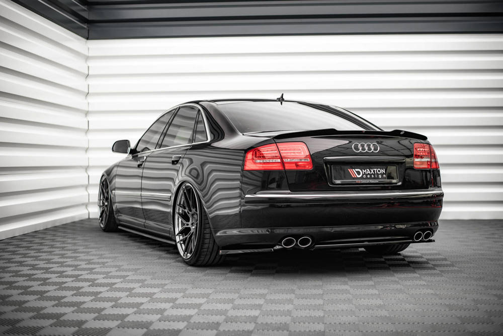 Spoiler passend voor Audi A8 / S8 D3 Maxton Glans Zwart