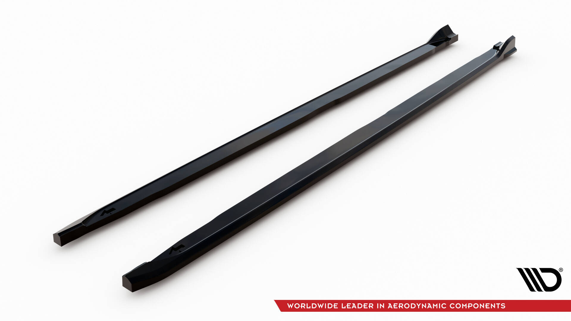 Zijskirts Skoda Kamiq Monte Carlo MK1 Facelift Maxton Glanzend zwart