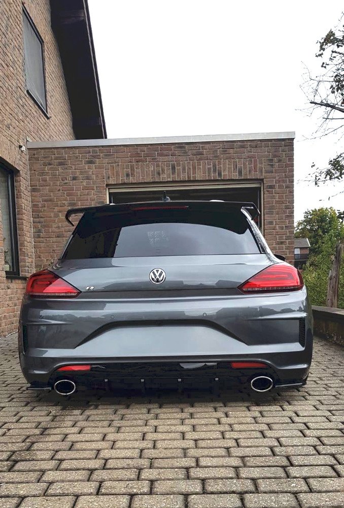 Zijdiffuser Volkswagen Scirocco R FL Maxton Glans Zwart
