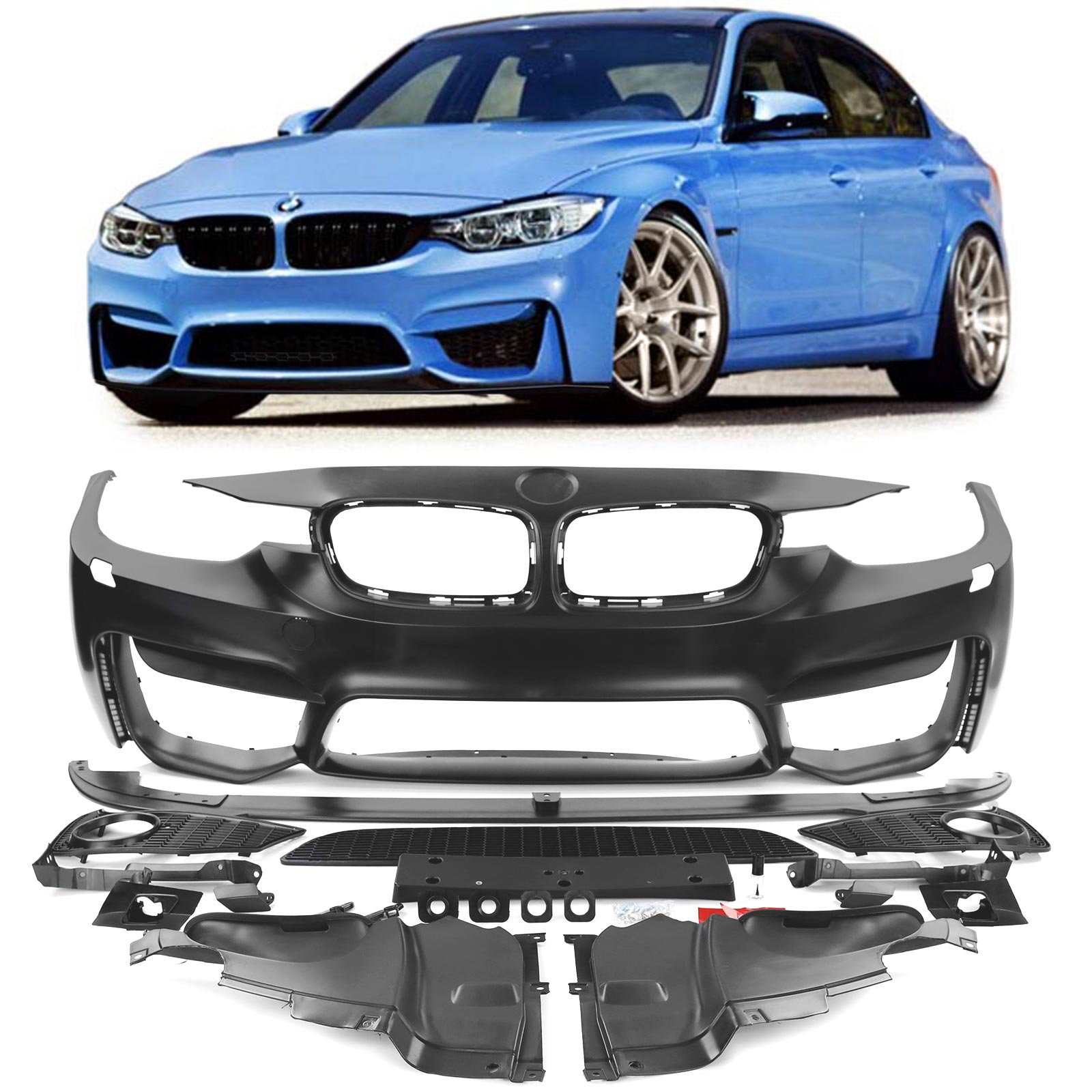 Voorbumper passend voor BMW 3 Serie F30/F31 11-15 EVO Look