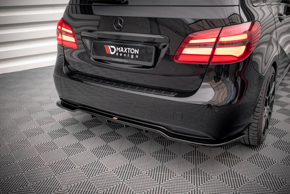 Diffuser passend voor Mercedes B Klasse W246 FL Maxton Glans Zwart