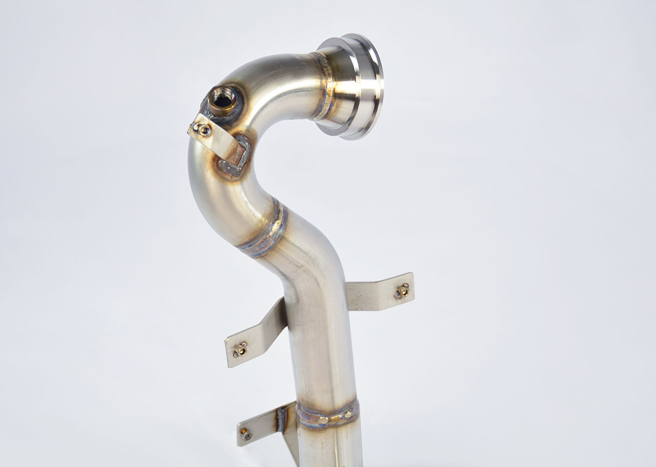 695 ABARTH 1.4T "Tributo Ferrari" (180 Hp) (Ø65 with valve) 2009 Turbo downpipe kit (Replaces cataly