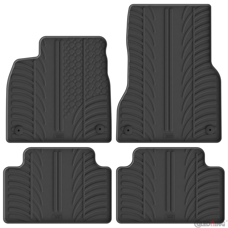 Gledring Rubbermatten  Audi Q6 e-Tron (GFB) & Sportback (GFN) 2024- (T profiel 4-delig + montageclips)