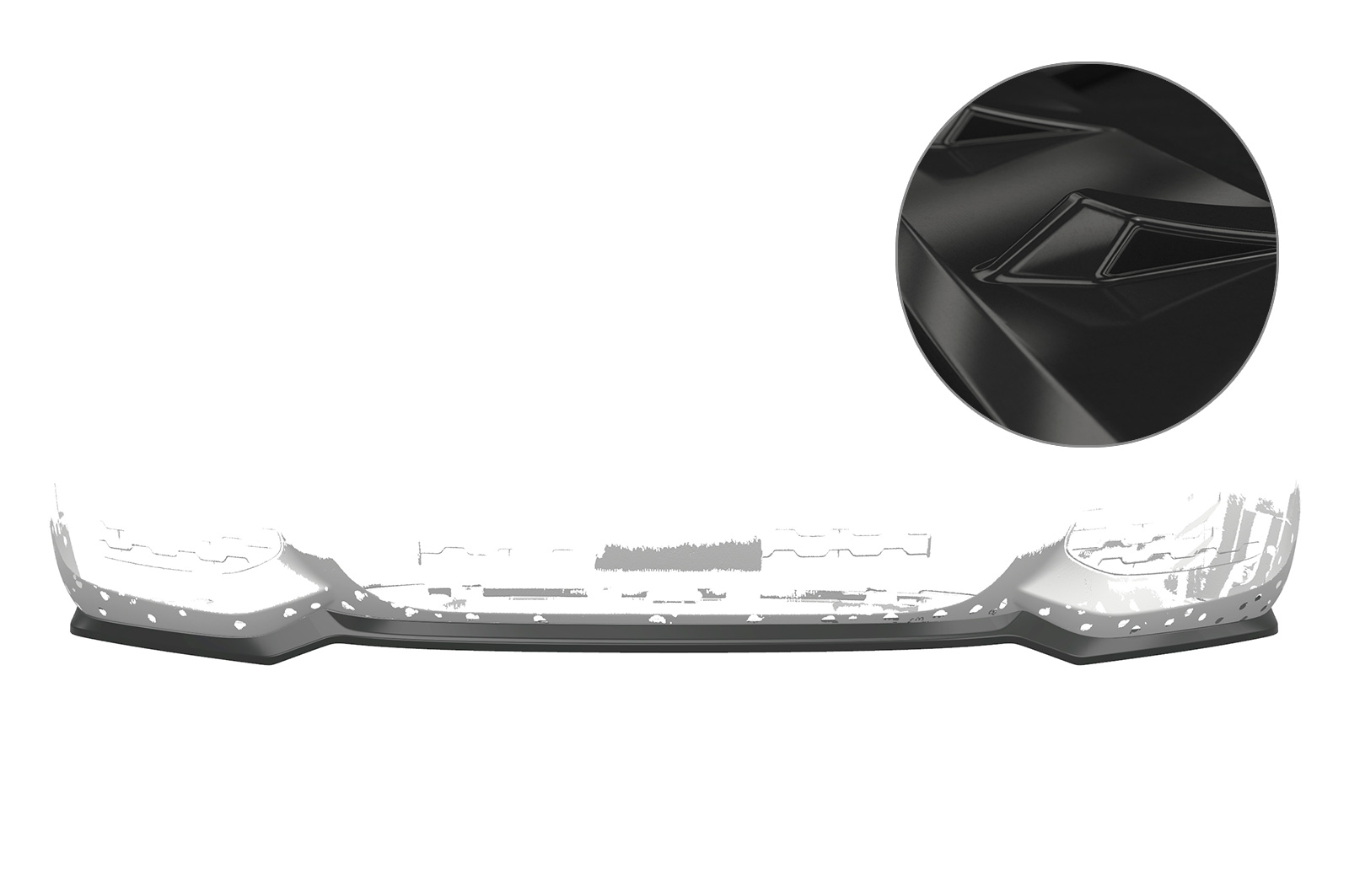 Voorspoiler passend voor BMW X F26 M-Pakket CSR Glans Zwart