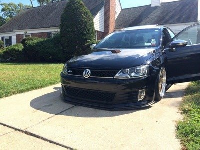 Voorspoiler passend voor VW Jetta 6 GLI Glans Zwart