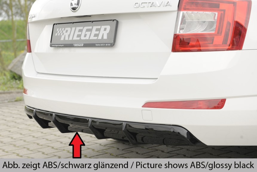 Diffuser passend voor Skoda Octavia (5E) pdc Rieger