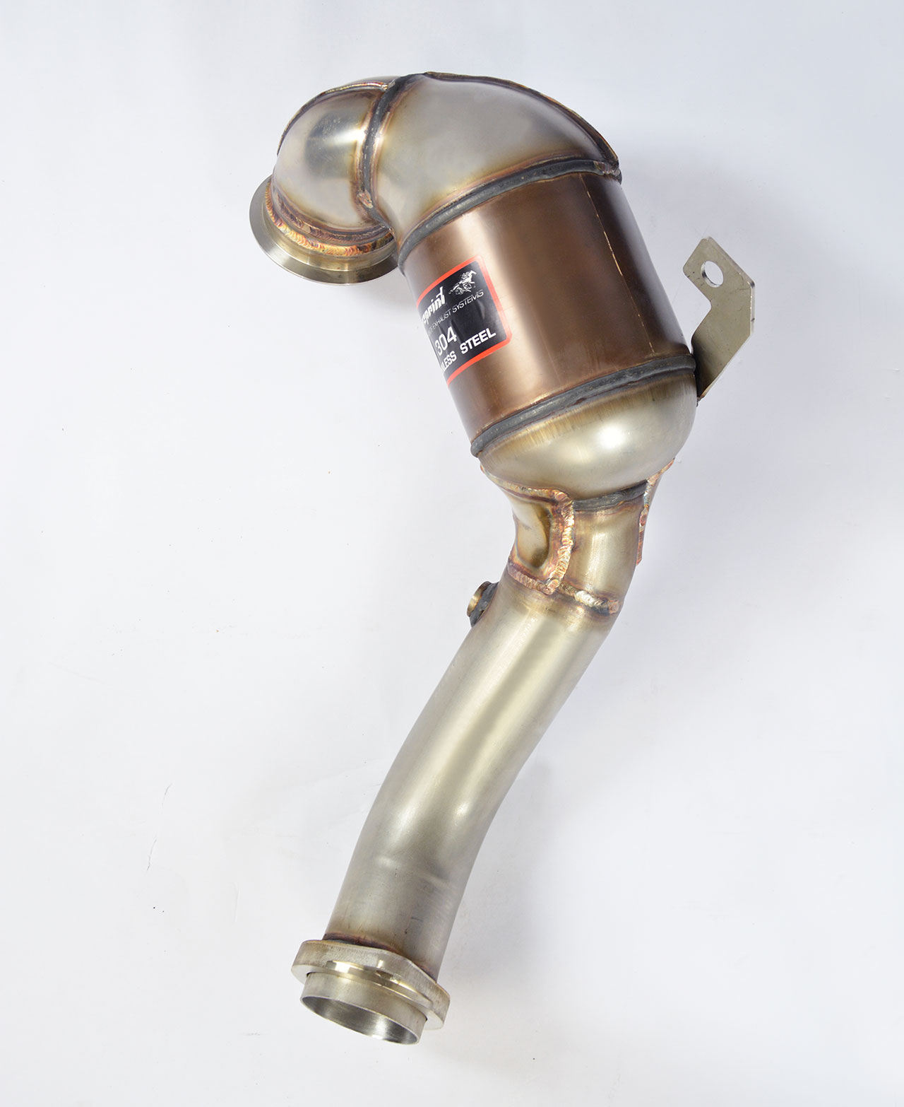 AUDI A3 8V Facelift 2.0 TFSI (190 Hp) 2016 Turbo downpipe kit + Metallic catalytic converter WRC 100