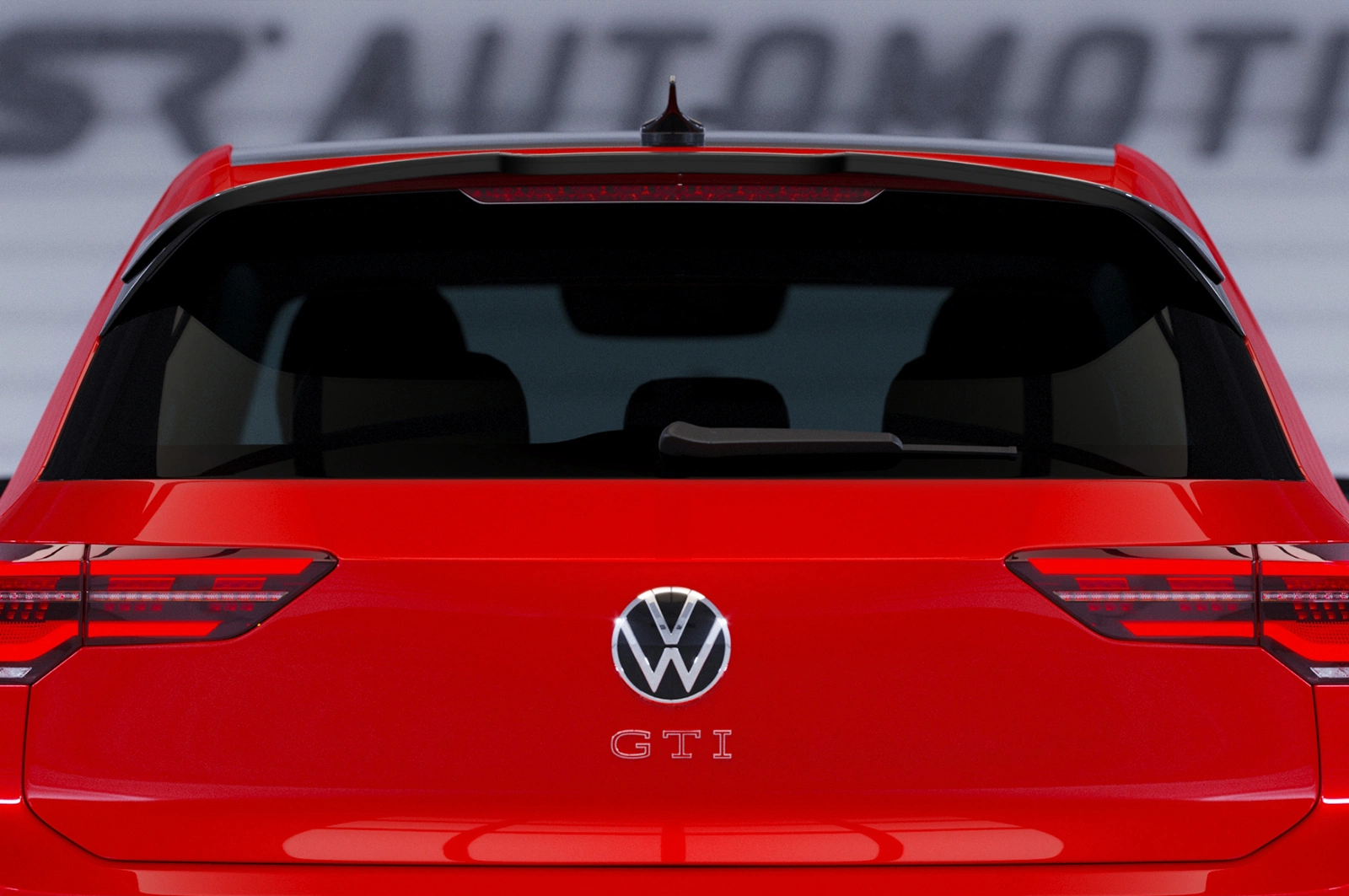 Achterspoiler VW Golf 8 GTI, GTD, R (2020–) Glans Zwart – CSR Automotive
