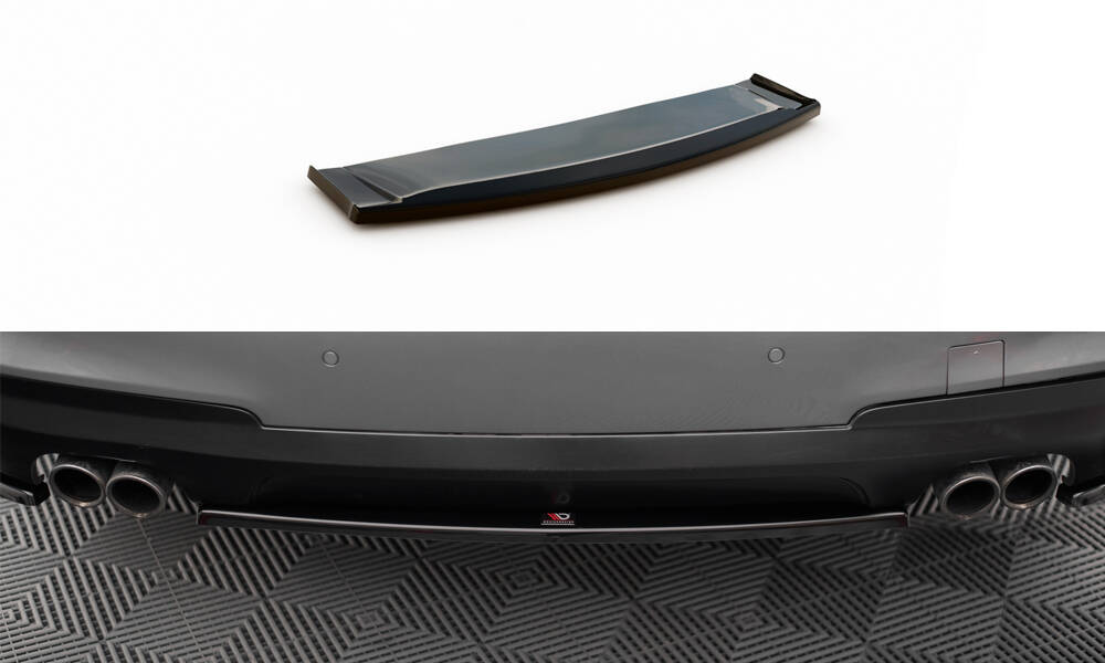 Diffuser passend voor BMW 5 GT M Pakket F07 Maxton Glans Zwart