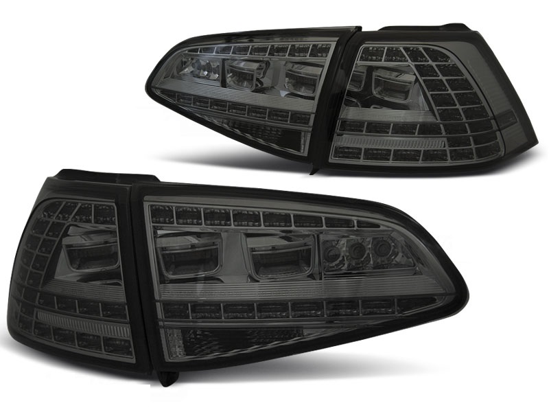 Achterlichten passend voor VW Golf VII LED Zwart