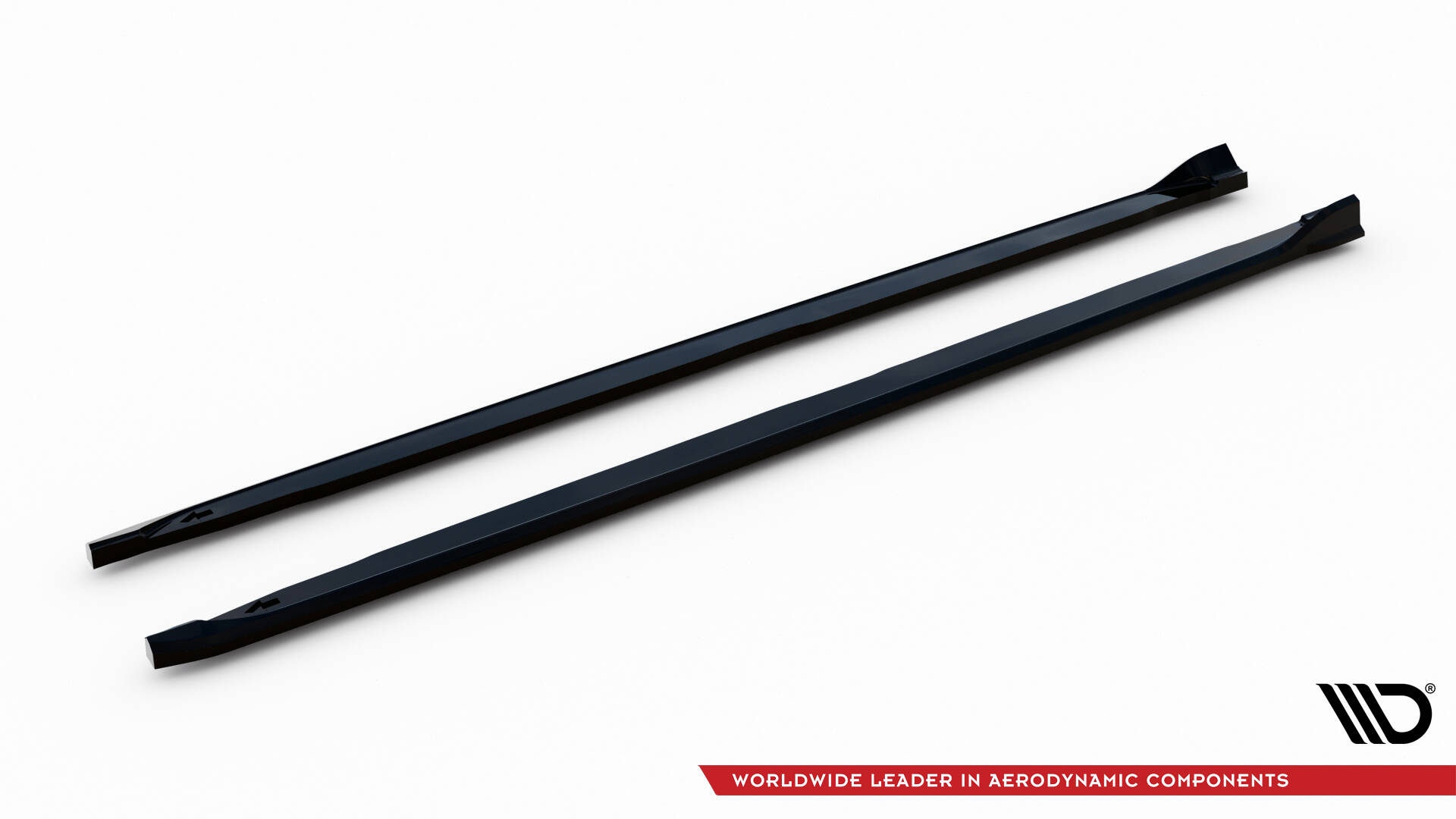 Zijskirts Skoda Kamiq Monte Carlo MK1 Facelift Maxton Glanzend zwart