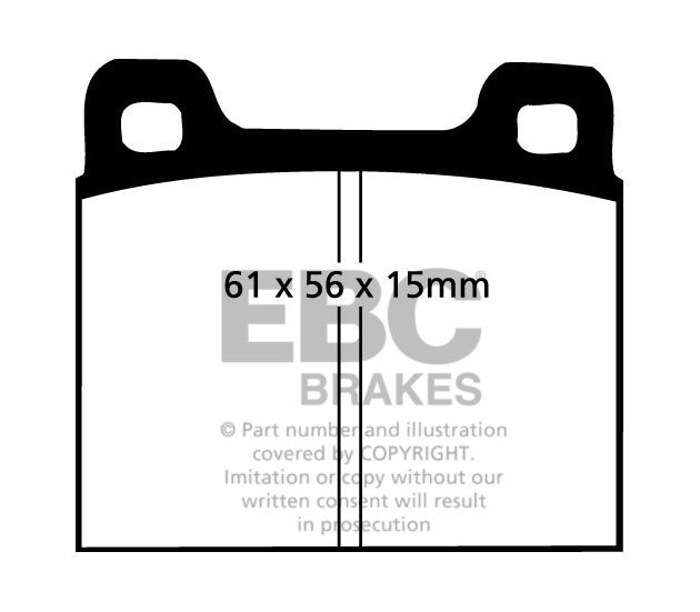 EBC Brakes PORSCHE 914 1.7 72-76 Remblokken voorzijde greenstuff