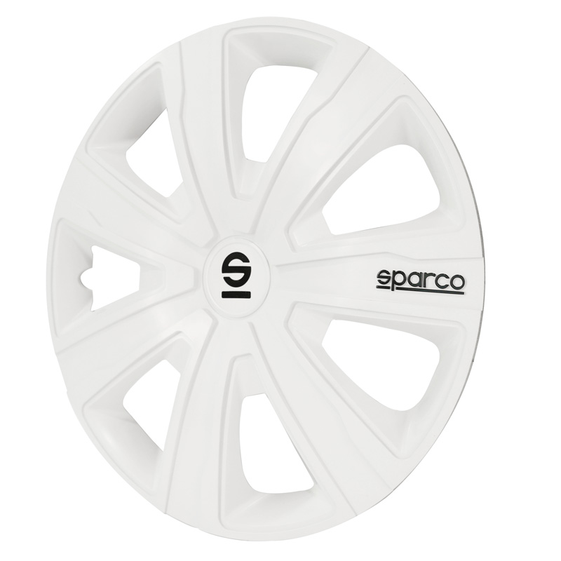 Sparco Wieldoppen Palermo - 15-inch - Wit - Set van 4 stuks