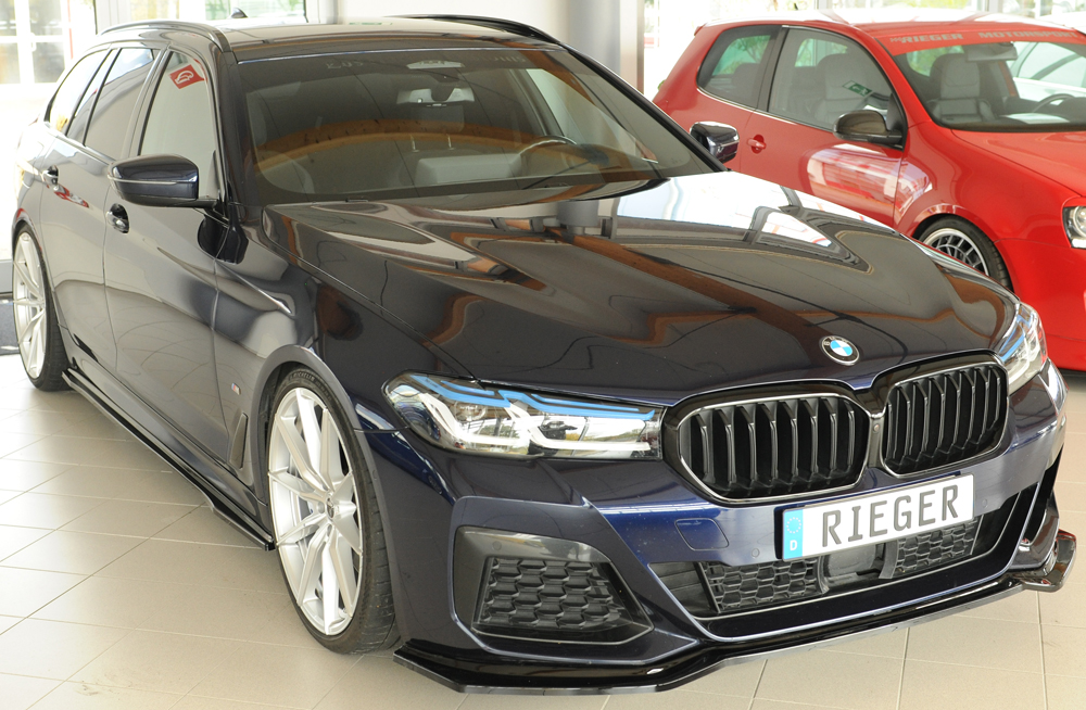 Voorspoiler passend voor BMW 5 Series G30 – 07/2020 glans zwart